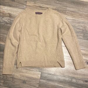 Women's Tan Crew Neck Sweater